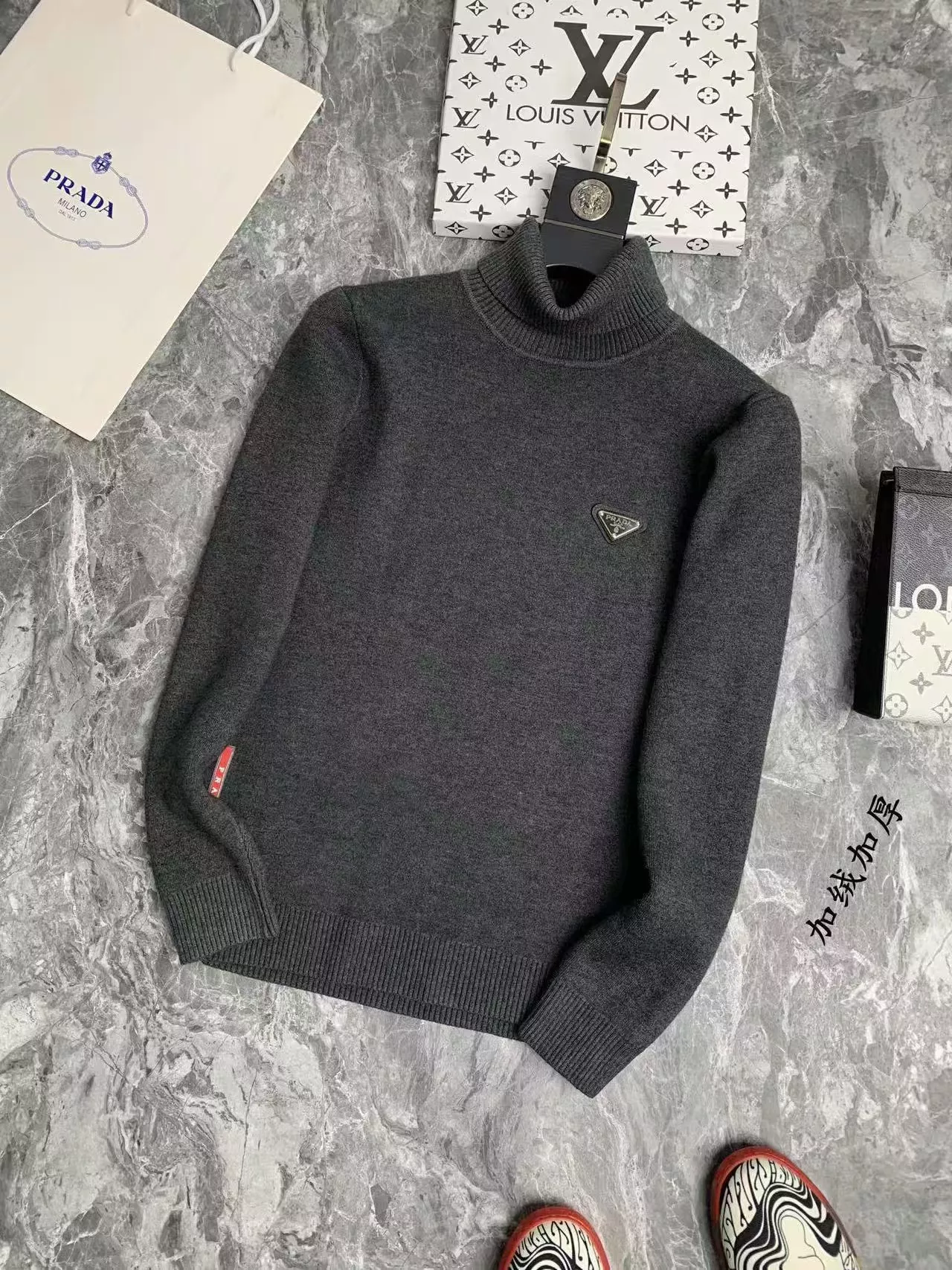 prada sweater manches longues pour homme s_127756b